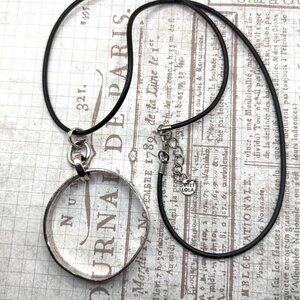 Runway Huge Sweet Lola Round Circle Silver Plated Long Statement Necklace